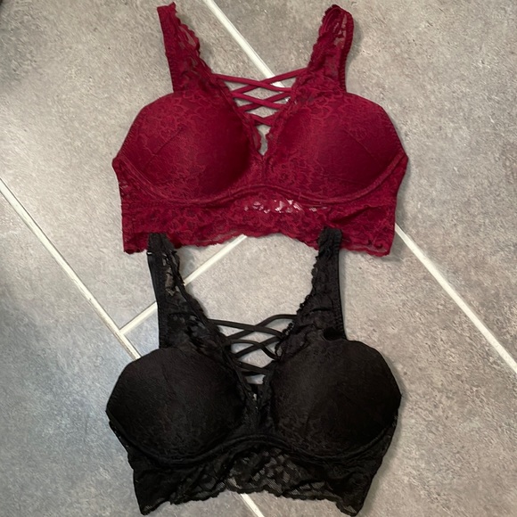 PINK Victoria's Secret Other - ❤️Victoria secrets pink set of two lace push-up bras size extra small